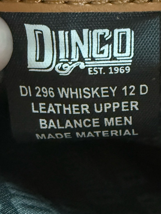 NWT Dingo Men’s Whiskey Suede Leather Harness Boots Size 12D